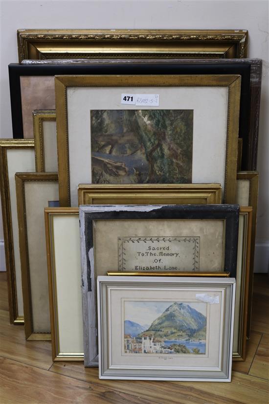 A quantity of assorted paintings and prints